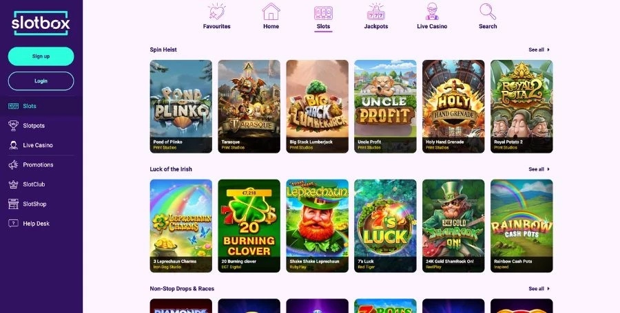 game-selection-at-slotbox